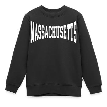 Massachusetts - Kinder Premium Organic Sweatshirt - Schwarz - Vorne - AI Model Kid Female (0cm)