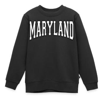 Maryland - Sweat Premium enfant bio - noir - Devant - AI Model Kid Female (0cm)