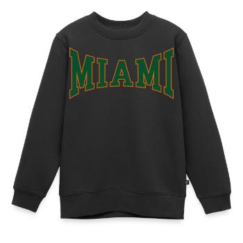 Miami - Sweat Premium enfant bio - noir - Devant - AI Model Kid Female (0cm)