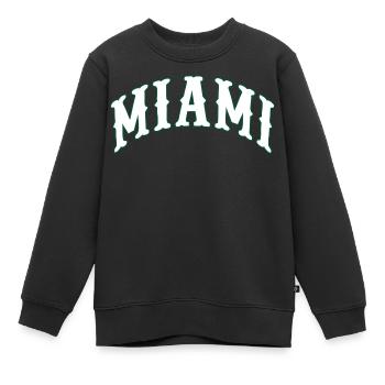 Miami - Sweat Premium enfant bio - noir - Devant - AI Model Kid Female (0cm)