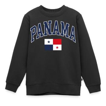 Panama - Kinder Premium Organic Sweatshirt - Schwarz - Vorne - AI Model Kid Female (0cm)