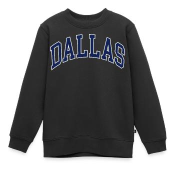 Dallas - Sweat Premium enfant bio - noir - Devant - AI Model Kid Female (0cm)
