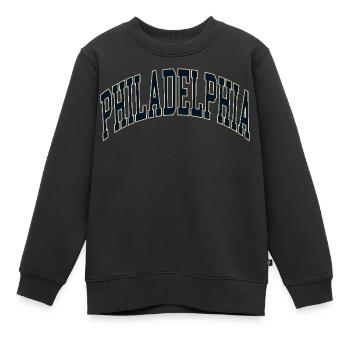 Philadelphie - Sweat Premium enfant bio - noir - Devant - AI Model Kid Female (0cm)