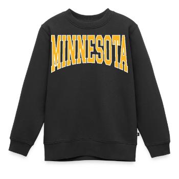 Minnesota - Kinder Premium Organic Sweatshirt - Schwarz - Vorne - AI Model Kid Female (0cm)