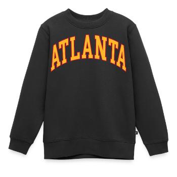Atlanta - Sweat Premium enfant bio - noir - Devant - AI Model Kid Female (0cm)