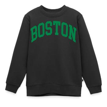 Boston - Kinder Premium Organic Sweatshirt - Schwarz - Vorne - AI Model Kid Female (0cm)
