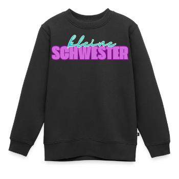 Kleine Schwester - Kinder Premium Organic Sweatshirt - Schwarz - Vorne - AI Model Kid Female (0cm)