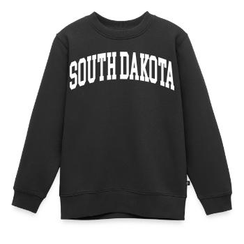 Dakota du Sud - Sweat Premium enfant bio - noir - Devant - AI Model Kid Female (0cm)