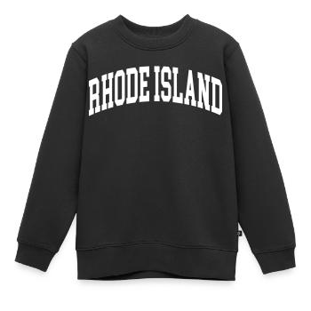 Rhode Island - Kinder Premium Organic Sweatshirt - Schwarz - Vorne - AI Model Kid Female (0cm)