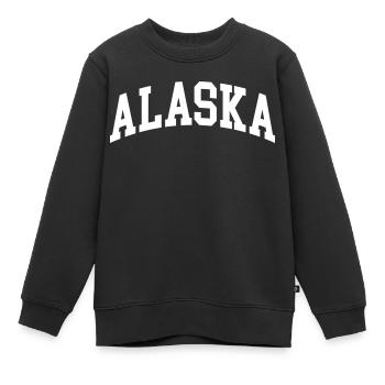 Alaska - Kinder Premium Organic Sweatshirt - Schwarz - Vorne - AI Model Kid Female (0cm)