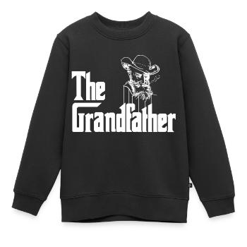 Grand-père grand-père grands-parents grand-père - Sweat Premium enfant bio - noir - Devant - AI Model Kid Female (0cm)