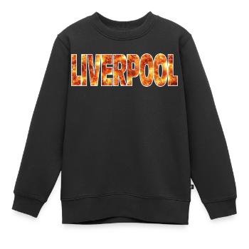 Liverpool - Sweat Premium enfant bio - noir - Devant - AI Model Kid Female (0cm)