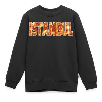 Istanbul - Sweat Premium enfant bio - noir - Devant - AI Model Kid Female (0cm)