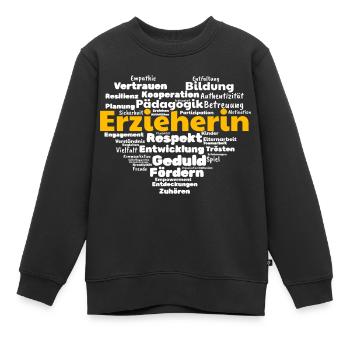 Erzieherin Bildung Betreuung Erziehung - Kinder Premium Organic Sweatshirt - Schwarz - Vorne - AI Model Kid Female (0cm)