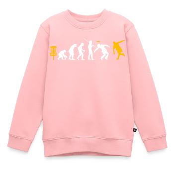 Disc golf - Sweat Premium enfant bio - rose - Devant - AI Model Kid Female (0cm)
