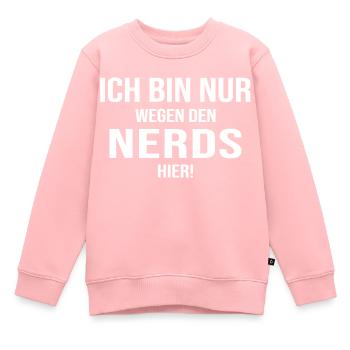 gamer nerds online game play zocker community - Kinder Premium Organic Sweatshirt - Rosa - Vorne - AI Model Kid Female (0cm)