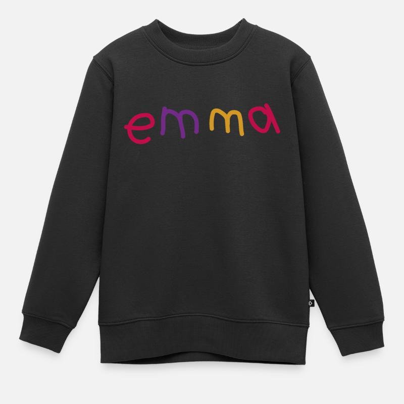 Emma Emma - Kinder Premium Organic Sweatshirt - Schwarz