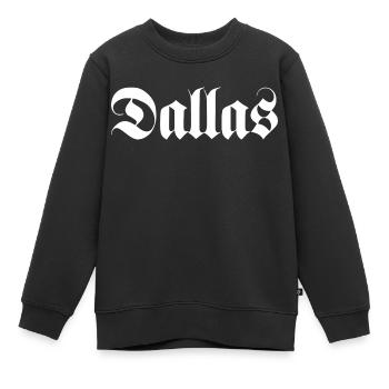 Dallas - Sweat Premium enfant bio - noir - Devant - AI Model Kid Female (0cm)