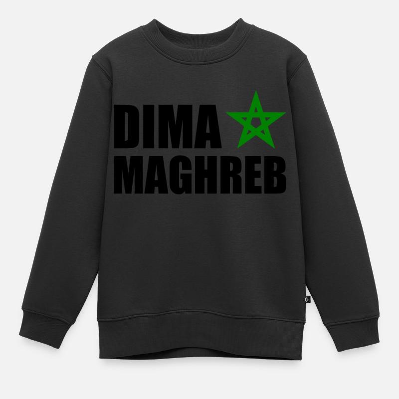 Dima maghreb - maroc - Sweat Premium enfant bio - noir