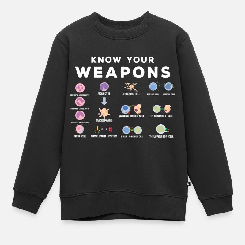 Un microbiologiste drôle - Sweat Premium enfant bio - noir