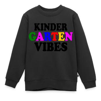 kindergarten vibes - Kinder Premium Organic Sweatshirt - Schwarz - Vorne - AI Model Kid Female (0cm)
