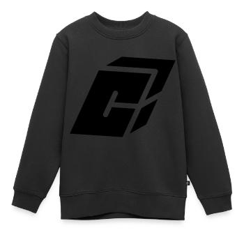 Abstract C-Brief - Kinder Premium Organic Sweatshirt - Schwarz - Vorne - AI Model Kid Female (0cm)