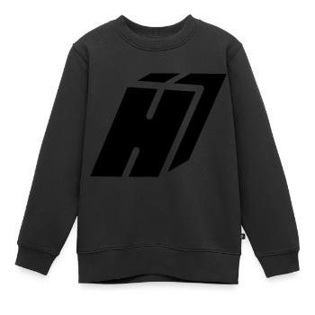 Zusammenfassung H-Brief - Kinder Premium Organic Sweatshirt - Schwarz - Vorne - AI Model Kid Female (0cm)