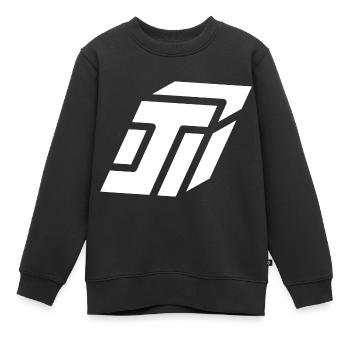 Abstract J Brief - Kinder Premium Organic Sweatshirt - Schwarz - Vorne - AI Model Kid Female (0cm)