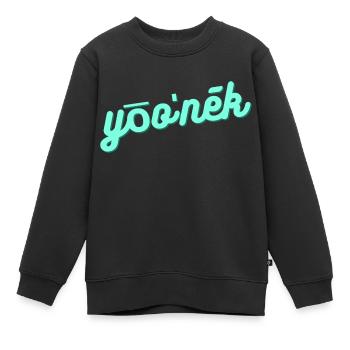 Einzigartig / unique - Kinder Premium Organic Sweatshirt - Schwarz - Vorne - AI Model Kid Female (0cm)