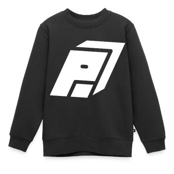 Abstract P Brief - Kinder Premium Organic Sweatshirt - Schwarz - Vorne - AI Model Kid Female (0cm)