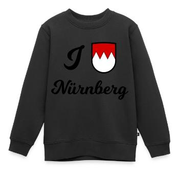 The Nuremberg - Kids Premium Organic Sweatshirt - black - Front - AI Model Kid Female (0cm)