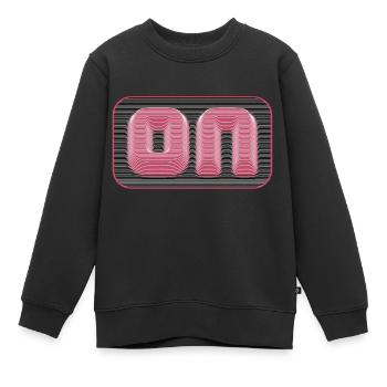 Bei Pull-Effekt - Kinder Premium Organic Sweatshirt - Schwarz - Vorne - AI Model Kid Female (0cm)