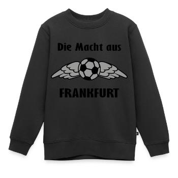 Die Ultras aus Frankfurt - Kinder Premium Organic Sweatshirt - Schwarz - Vorne - AI Model Kid Female (0cm)