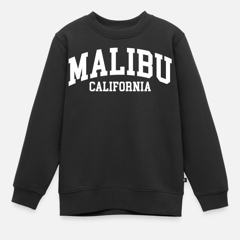 Malibu - Sweat Premium enfant bio - noir