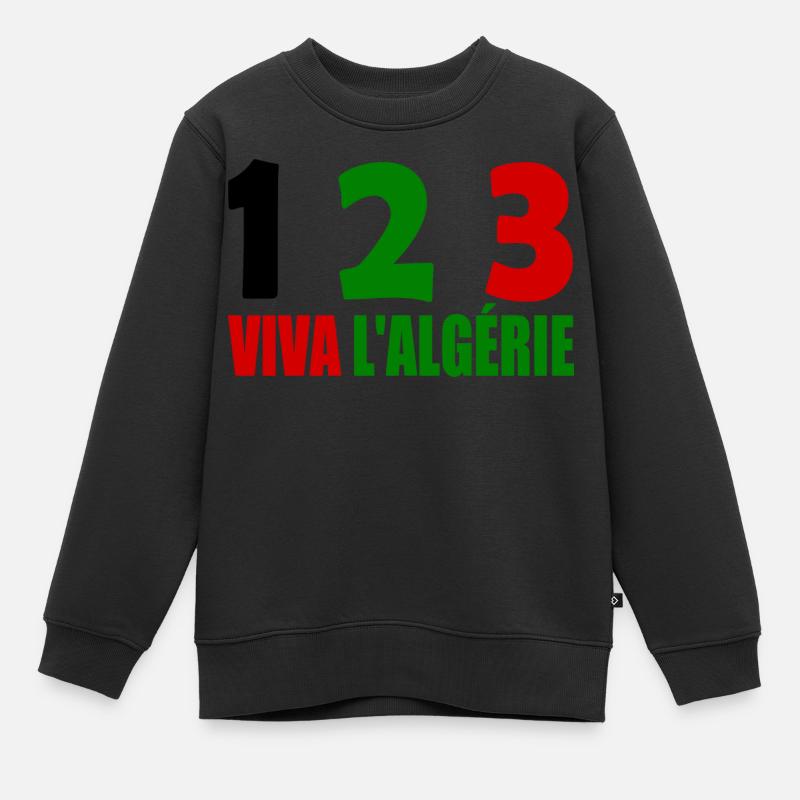 Algérie - Sweat Premium enfant bio - noir