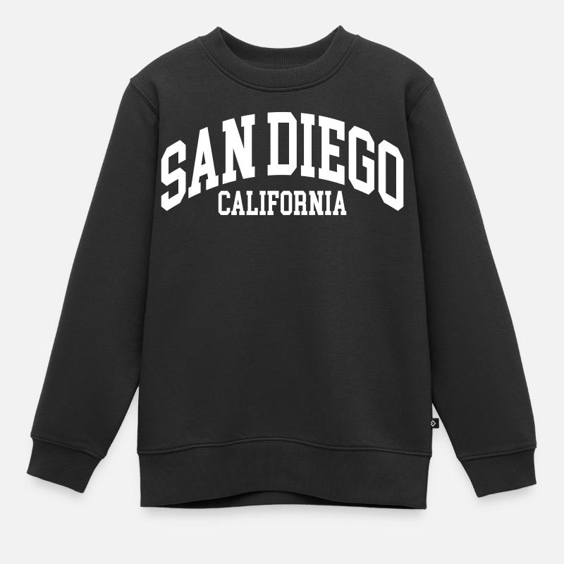 San Diego - Sweat Premium enfant bio - noir