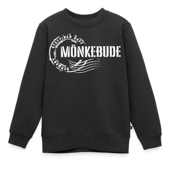 TAD Mönkebude - Sweat Premium enfant bio - noir - Devant - AI Model Kid Female (0cm)