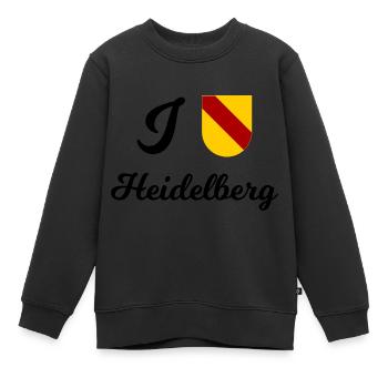 L’amour de Heidelberg - Sweat Premium enfant bio - noir - Devant - AI Model Kid Female (0cm)