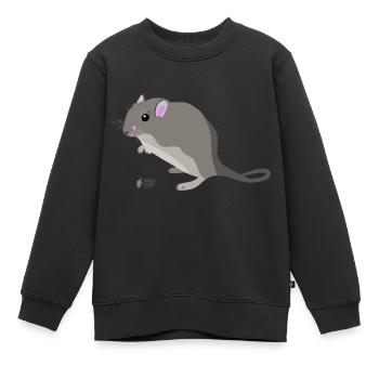Wüstenrennmaus - Kinder Premium Organic Sweatshirt - Schwarz - Vorne - AI Model Kid Female (0cm)