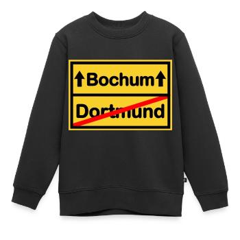 Der Bochumer im Pott - Kinder Premium Organic Sweatshirt - Schwarz - Vorne - AI Model Kid Female (0cm)
