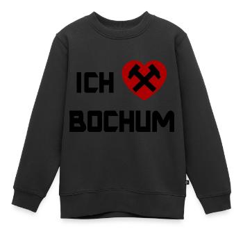 Die Bochum Fans - Kinder Premium Organic Sweatshirt - Schwarz - Vorne - AI Model Kid Female (0cm)