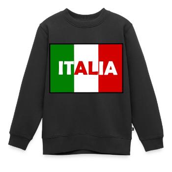 Der Stiefel Europas Italien - Kinder Premium Organic Sweatshirt - Schwarz - Vorne - AI Model Kid Female (0cm)