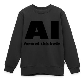 Intelligence artificielle - Sweat Premium enfant bio - noir - Devant - AI Model Kid Female (0cm)