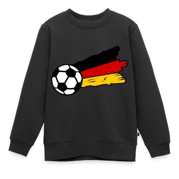 Deutsche Fußball Freunde - Kinder Premium Organic Sweatshirt - Schwarz - Vorne - AI Model Kid Female (0cm)