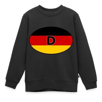 L’autocollant Allemagne - Sweat Premium enfant bio - noir - Devant - AI Model Kid Female (0cm)