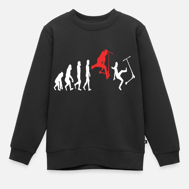 Stunt scooter evolution - Kids Premium Organic Sweatshirt - black