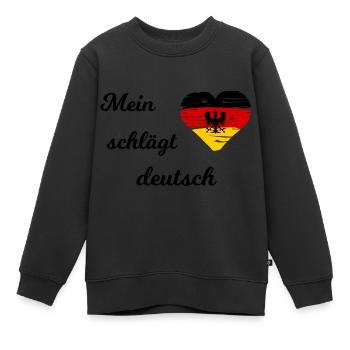L’élection pour l’Allemagne - Sweat Premium enfant bio - noir - Devant - AI Model Kid Female (0cm)