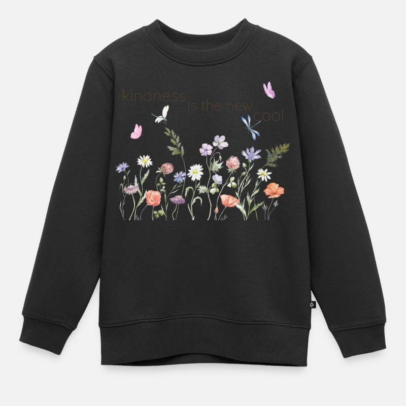 kindness is the new cool - Kinder Premium Organic Sweatshirt - Schwarz