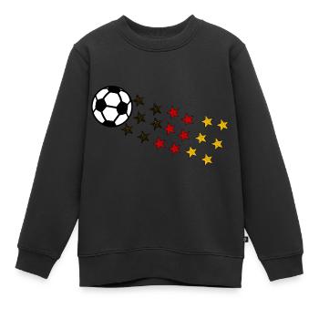 Stars du football allemand - Sweat Premium enfant bio - noir - Devant - AI Model Kid Female (0cm)