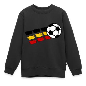 Belgische Fans - Kinder Premium Organic Sweatshirt - Schwarz - Vorne - AI Model Kid Female (0cm)